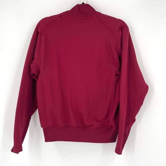 Vintage‎ Nike Women's Long Sleeve Full Zip Track Jacket Burgundy White Medium - Picture 2 of 8